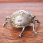 Vintage ashtray brass ladybug