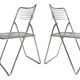 Set of four chrome folding chairs by Niels Gammelgaard for Ikea 1970