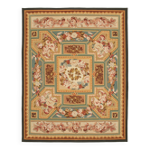 Handmade European Vintage Aubusson Kilim 281 cm x 361 cm