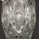 Quality Cut Glass French Vintage Ice Bucket Silver Metal Carry Handle 4507