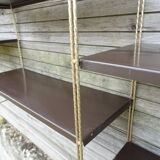 Modular metal string wall shelf