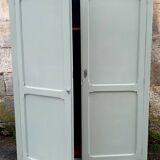 Large Parisian wardrobe willow green