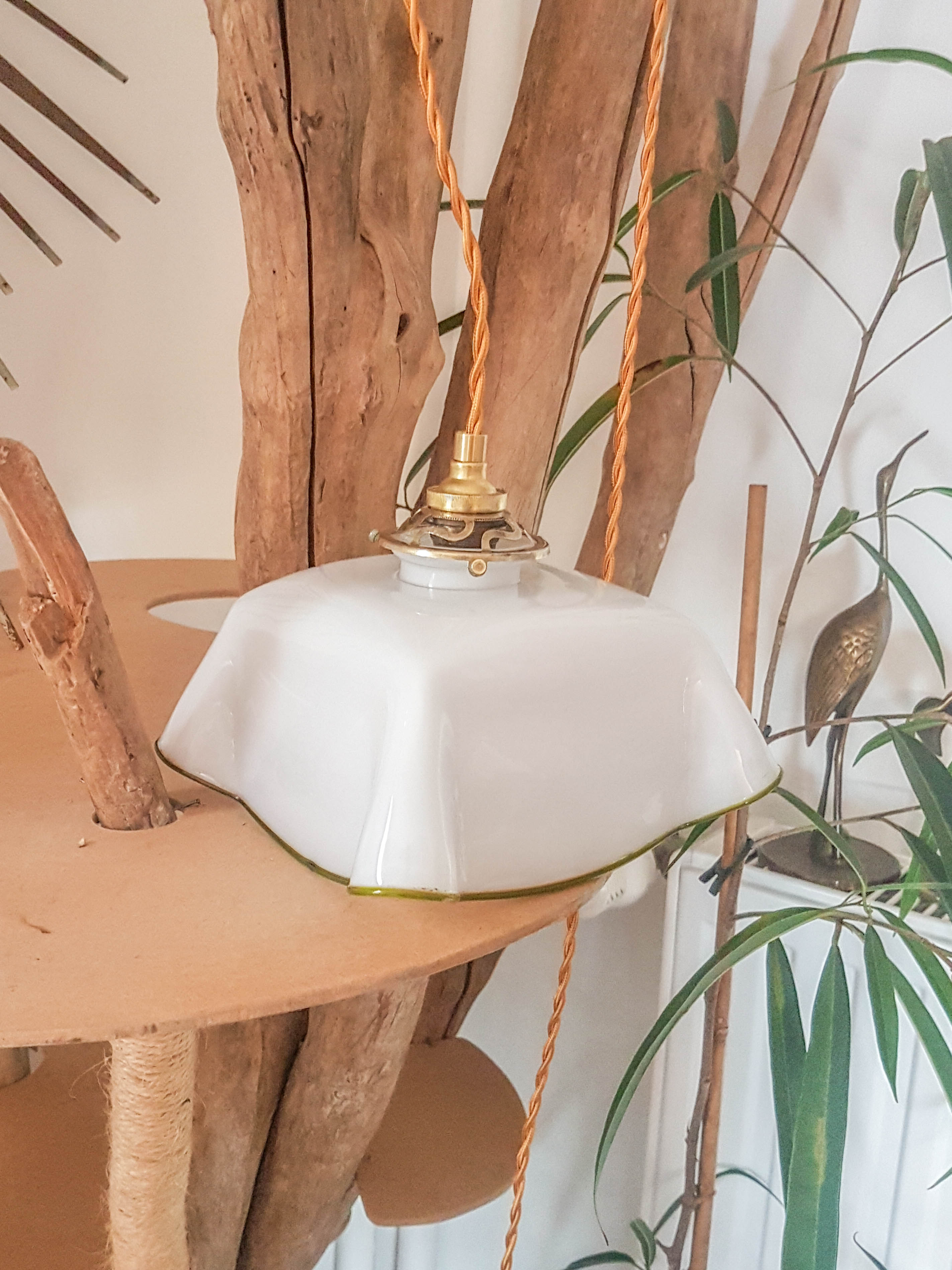 Vintage square hanging lamp