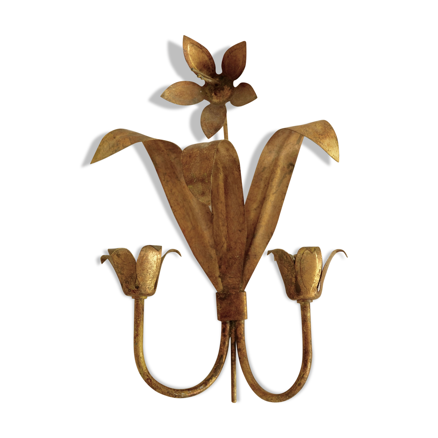 Brass flower applique