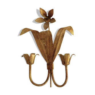 Brass flower applique