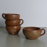 Set of 4 stoneware cups