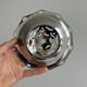 Coquillor butter dish in shiny silver metal