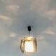 Suspension verre et chrome 1970