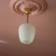 Vintage pendant lamp, opaline glass pendant lamp with patterns, vintage chandelier
