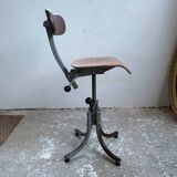 Chaise bienaise Ptt réglable année 50