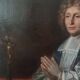 Peinture ancienne sur toile le portrait d'un prélat, école francaise xviii
