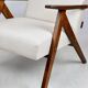 Fauteuil vintage Var- B-310 - laine beige