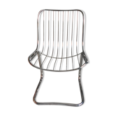 Design chair 70' in chrome metal
