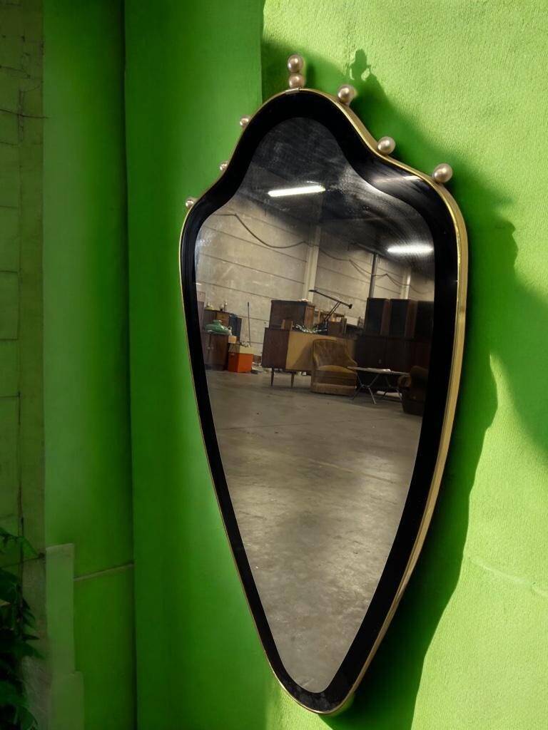 Miroir mural doré vintage