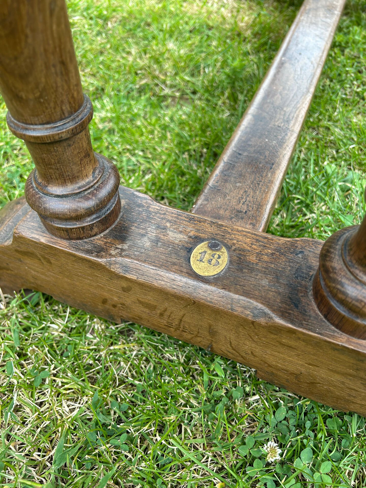Table de bistrot en bois ancienne