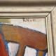 Swedish Oil on Canvas – “Still Life with Guitar and Wine Bottle”