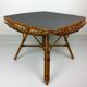 Vintage bamboo and rattan table 1960