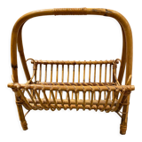 Rattan magazine holder