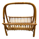 Porte revue en rotin