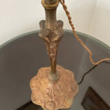 Lampe art nouveau 1900 en bronze