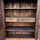 Empire wardrobe in solid walnut, France, mid-19th century.