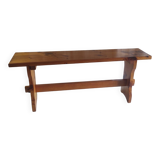 Solid wood bench - mid 20th century