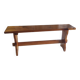 Solid wood bench - mid 20th century