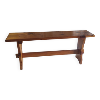 Solid wood bench - mid 20th century