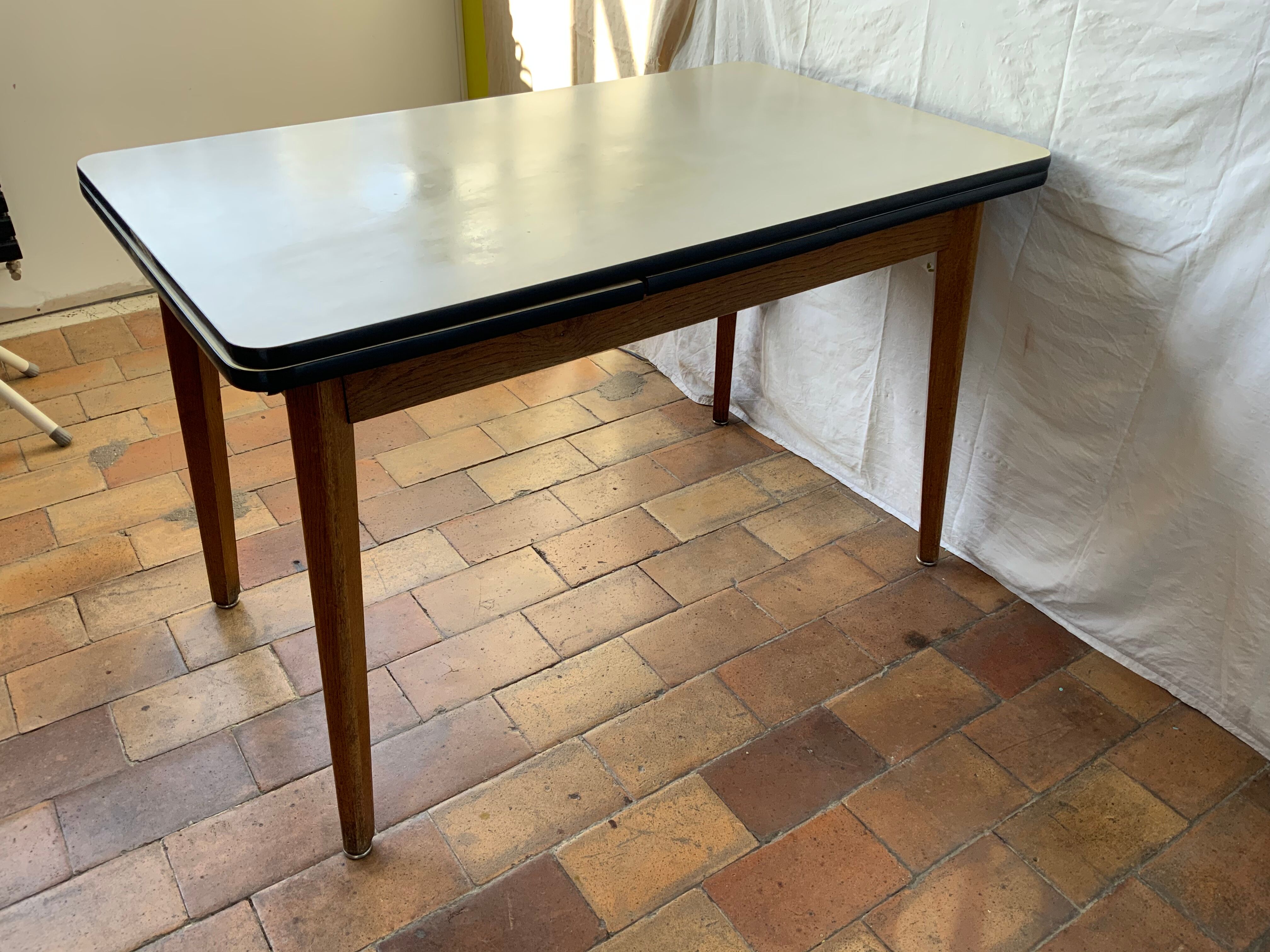 Formica kitchen table and wood
