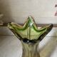 Amber Murano glass vase circa 1960