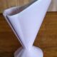 Small vintage draped pink vase