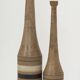 Bruno Gambone, pair of XL ceramic bottles, Italy 1970s