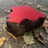 Empty pocket/ashtray in enamelled lava
