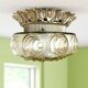 Decorative flush mount wall or ceiling lamp