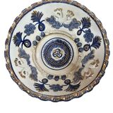 Ceramic cup with birds and gilding