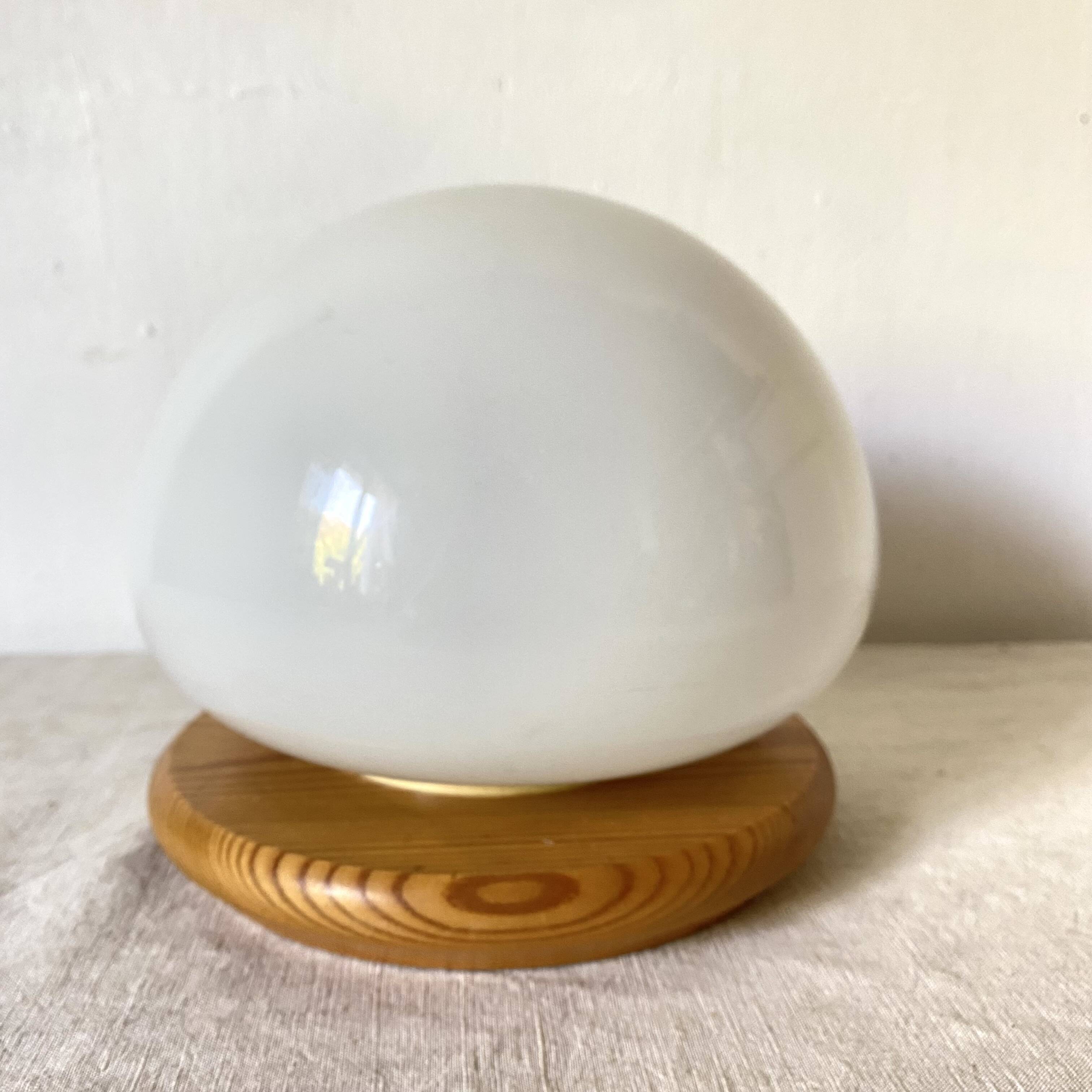 Opaline mushroom lamp, 1980s