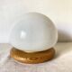 Opaline mushroom lamp, 1980s