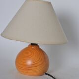 Wooden bedside lamp