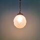 Art Deco suspension in frosted pressed glass, 1930s
