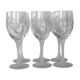 6 cut crystal water glasses