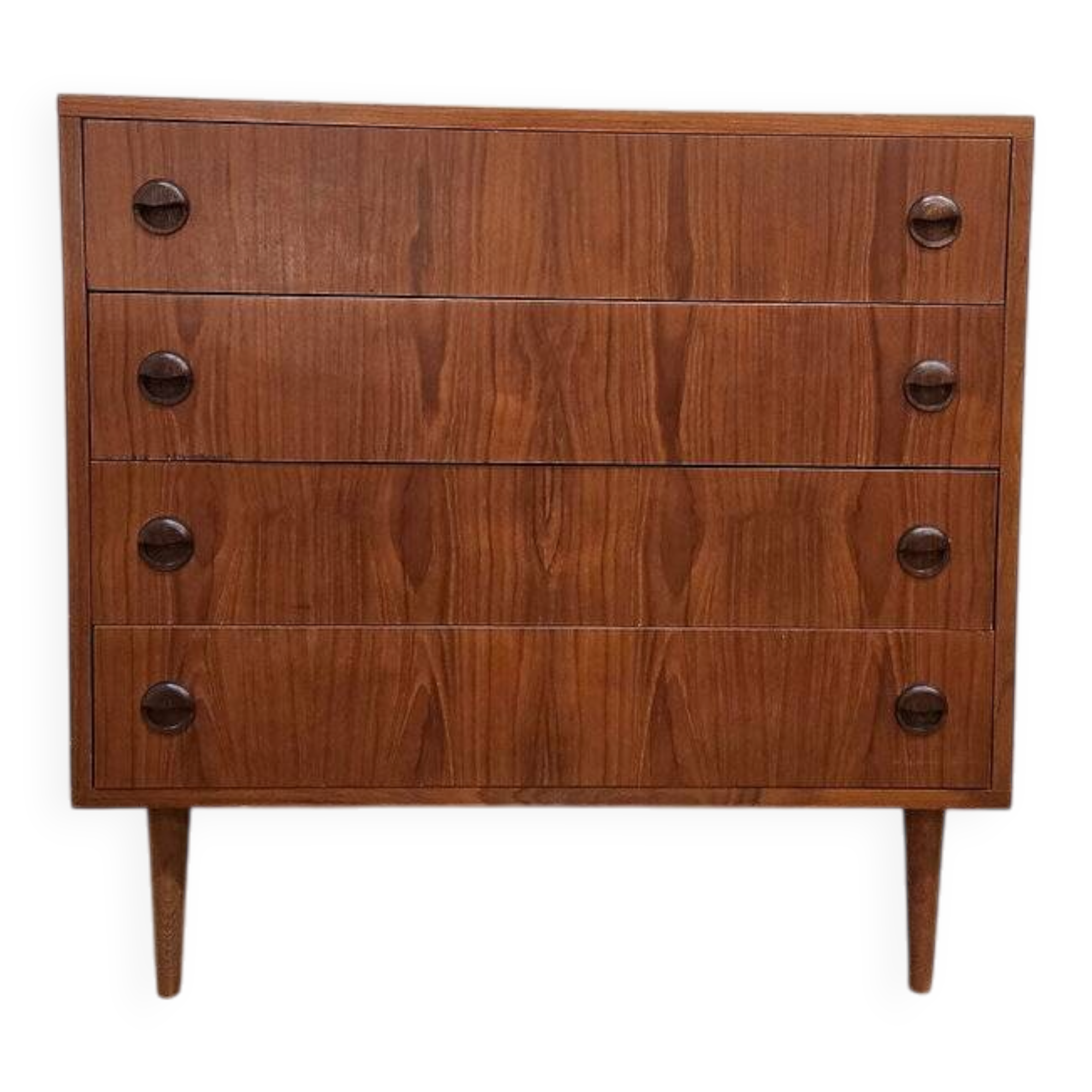 Vintage Scandinavian teak chest of drawers