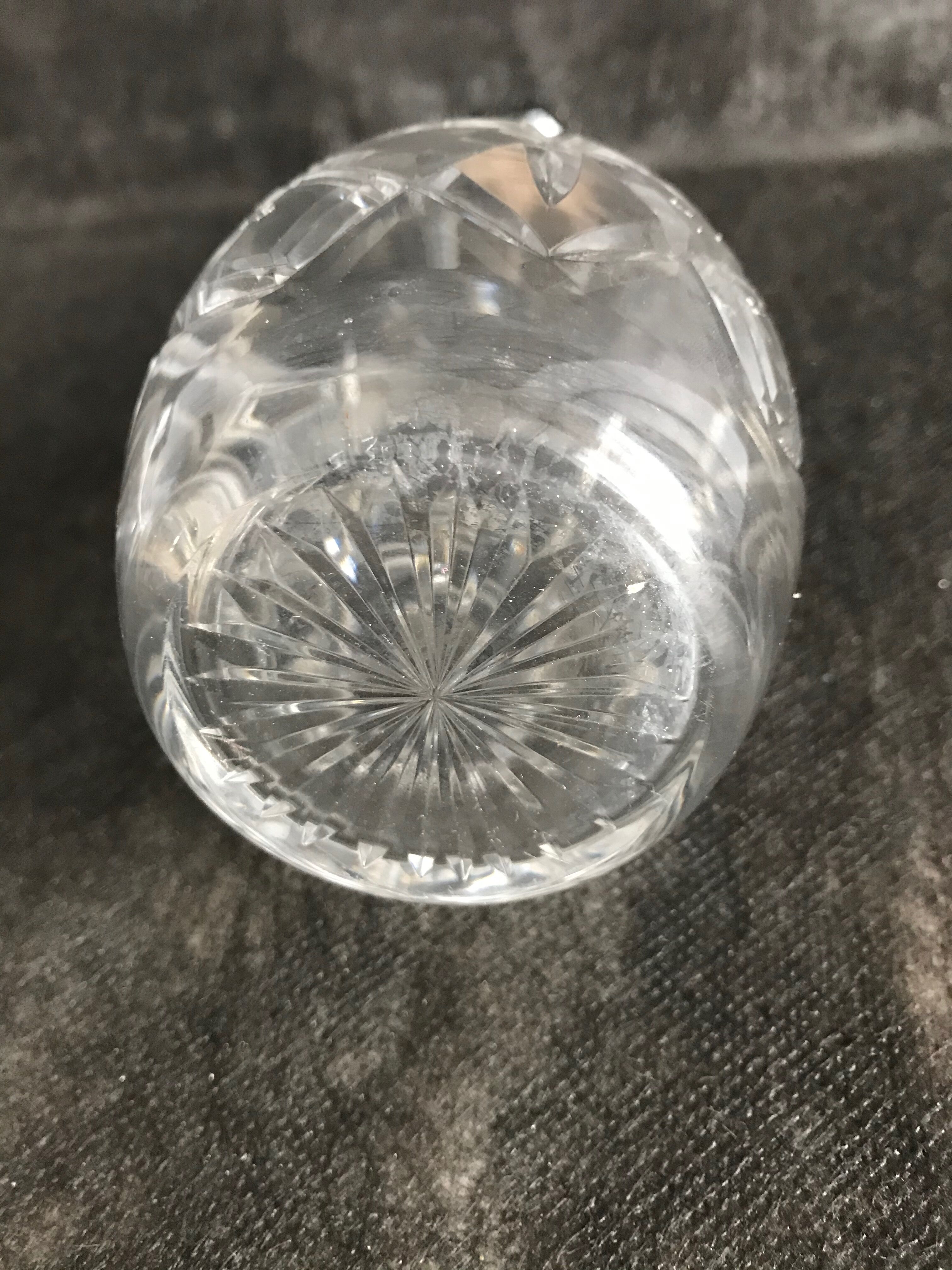 1034 Numbered - Carafe - Modern mid-century - Crystal cut with silver mount