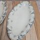 2 iron earth dishes Clairefontaine model Lys black antique