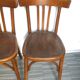 Pair of bistro Mahieu and Fischel bentwood chairs