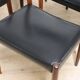 Set of 4 Scandinavian Danish chairs in rosewood and skai, 1960
