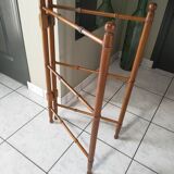 Vintage wood/bamboo towel holder