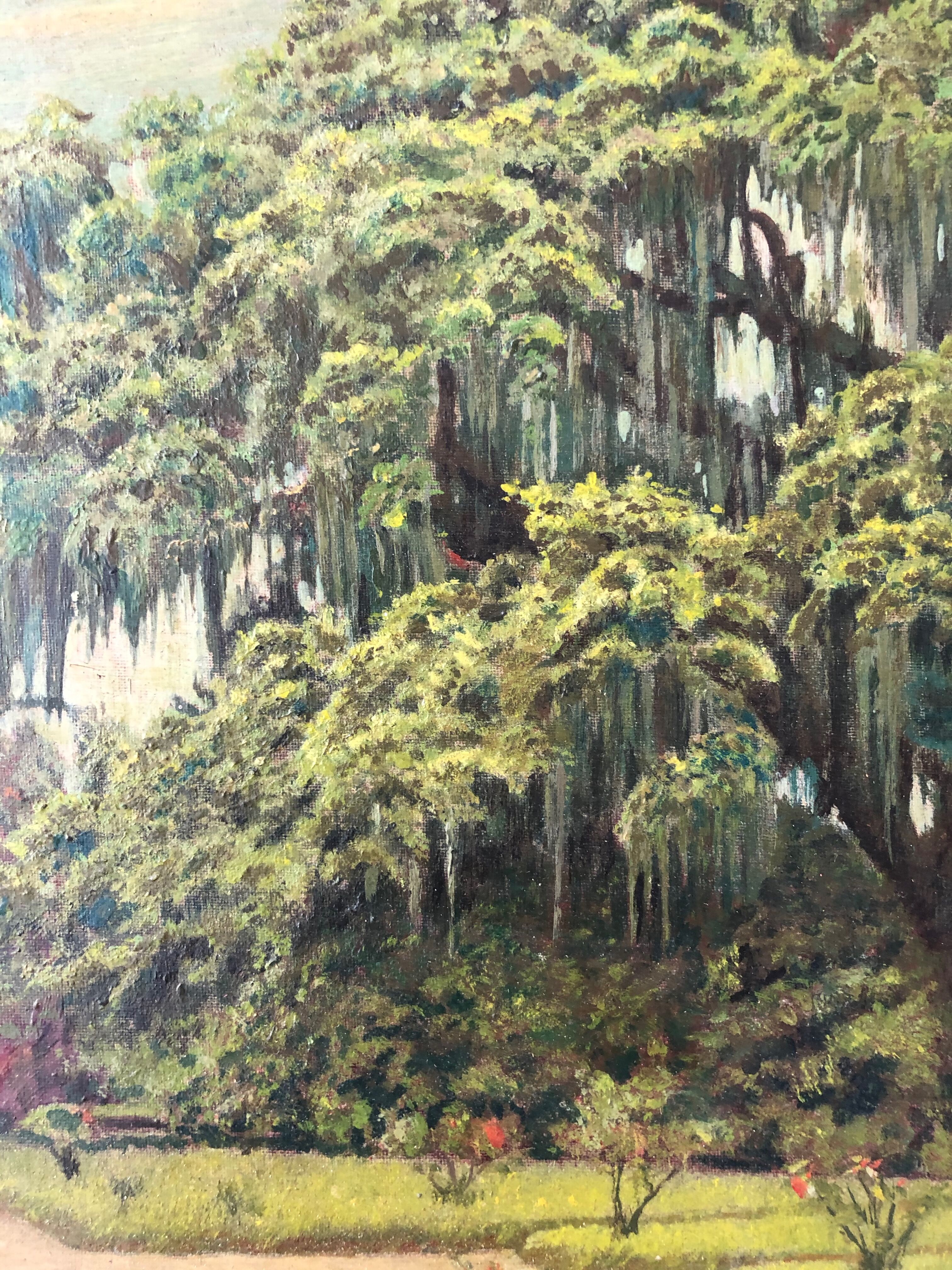 Oil painting on cardboard J.Ryck