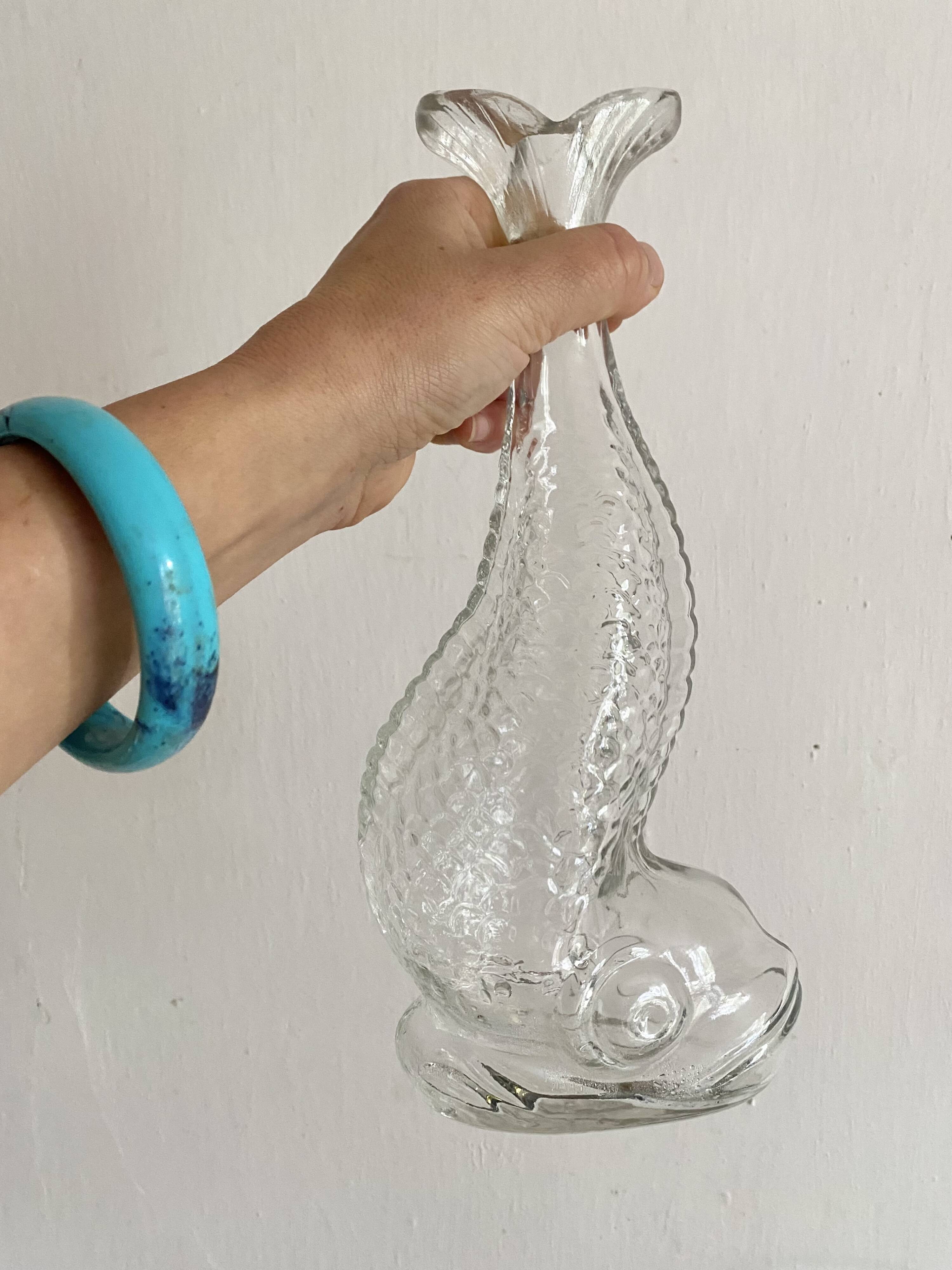 Glass fish carafe, 4 available