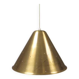 Hanging lamp from Danish Fog&Mørup 1950s, made of solid brass.