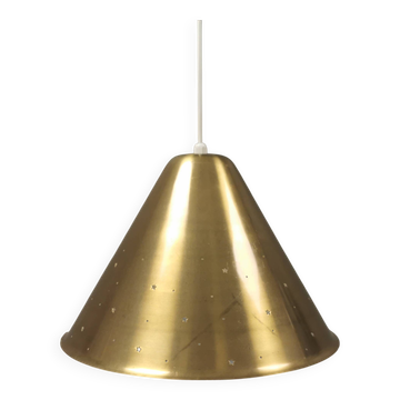 Hanging lamp from Danish Fog&Mørup 1950s, made of solid brass.